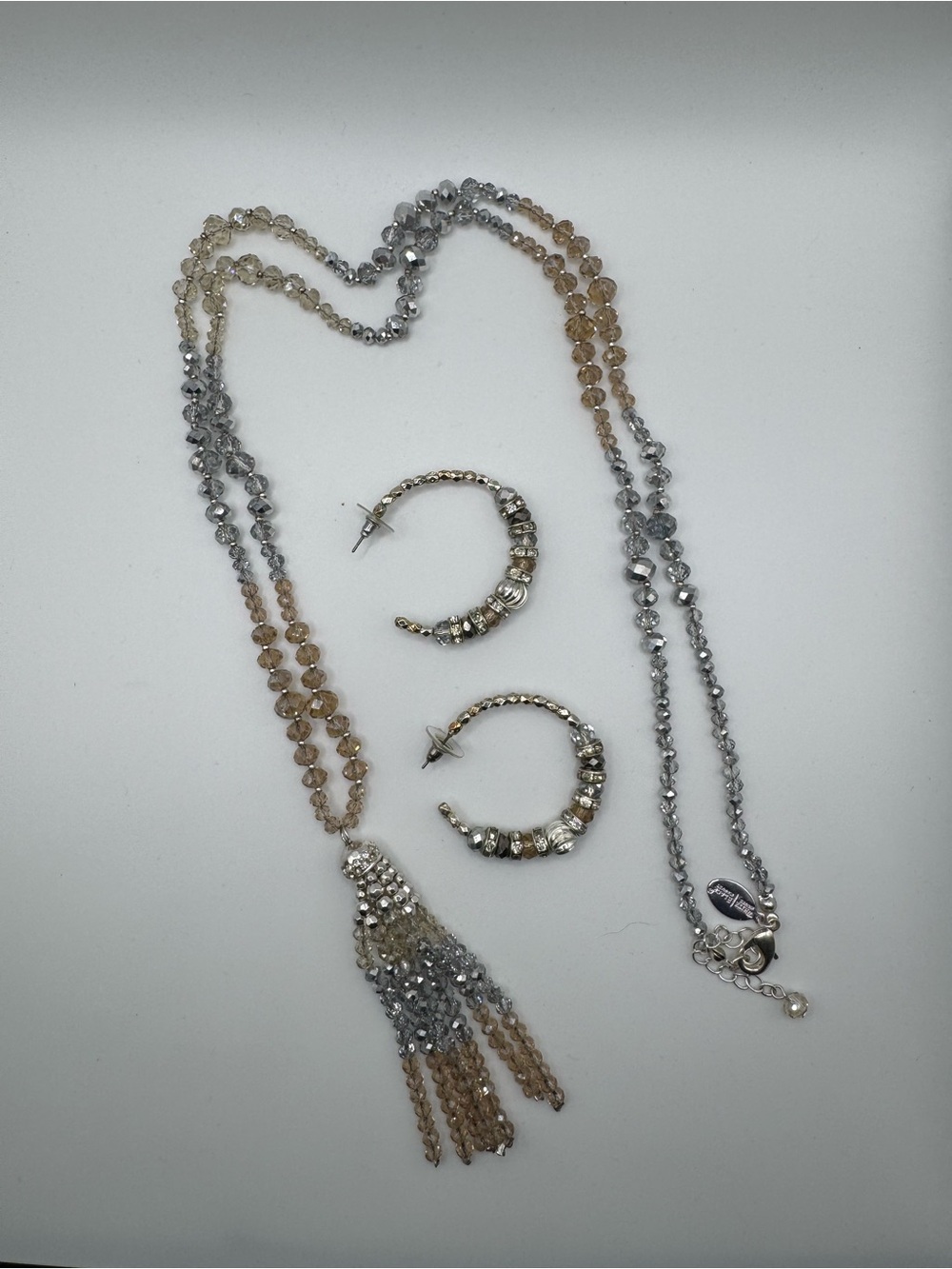 White House Black market necklace earrings set